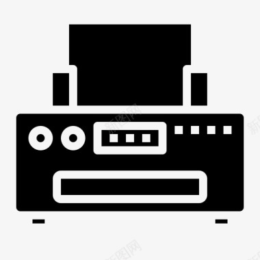 火焰小图标打印机小工具12填充图标图标