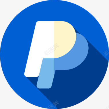 PaypalPaypal社交媒体83扁平图标图标