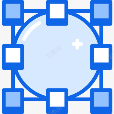 圆圈ui界面30蓝色图标图标