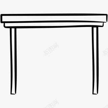 桌子家具手绘图标图标