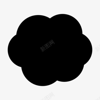 云服务器云数据自然图标图标