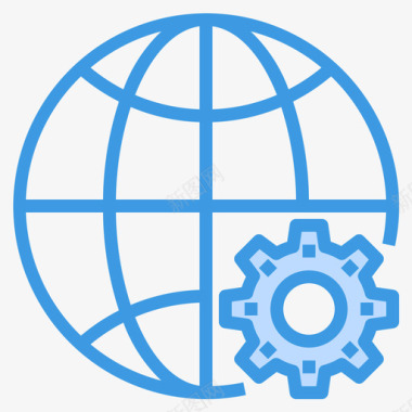 世界工程59蓝色图标图标