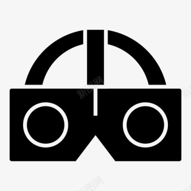vr耳机虚拟现实vr头盔图标图标
