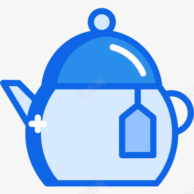 茶壶餐厅61蓝色图标图标