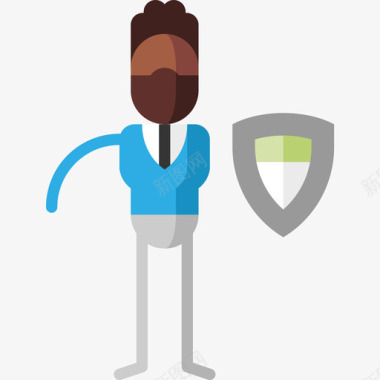 公共标识安全安全商务279扁平图标图标