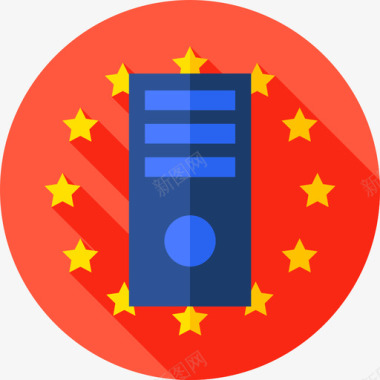 运动鞋图标数据存储gdpr17扁平图标图标