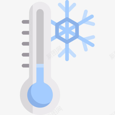 冰冻北极15度平坦图标图标