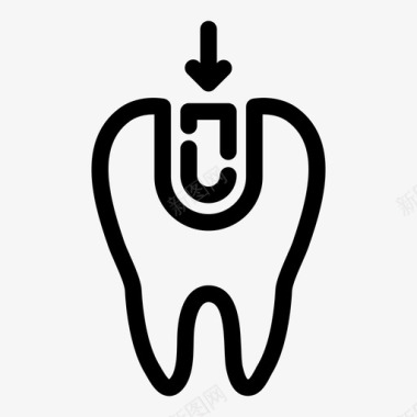 陨洞磨牙洞护理龋齿图标图标