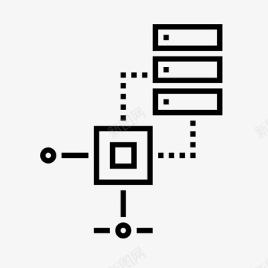 主机设计网络数据库主机服务器图标图标