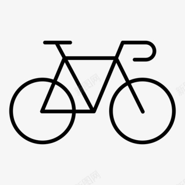 自行车固定自行车赛车手图标图标