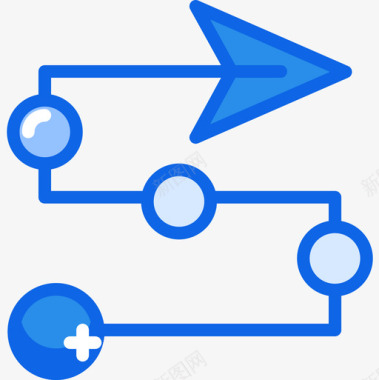 蓝色花瓣路线导航22蓝色图标图标