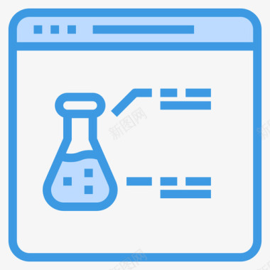 WWW浏览器浏览器化学36蓝色图标图标