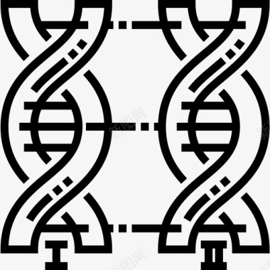 生物DNADna生物工程8线性图标图标