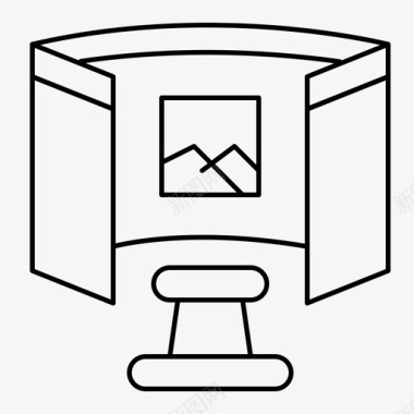 打造未来未来眼镜科学图标图标