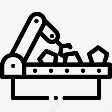 能源线性能源核能制造图标图标