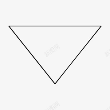 三角几何三角形向下几何体图标图标