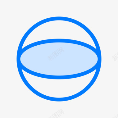 圆圈数学7蓝色图标图标