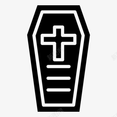 瓷文化棺材教皇祈祷图标图标
