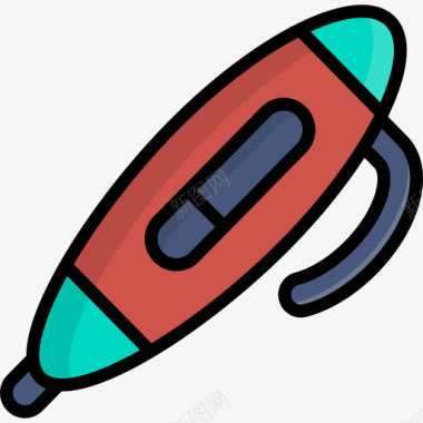 钢笔博客8线条颜色图标图标