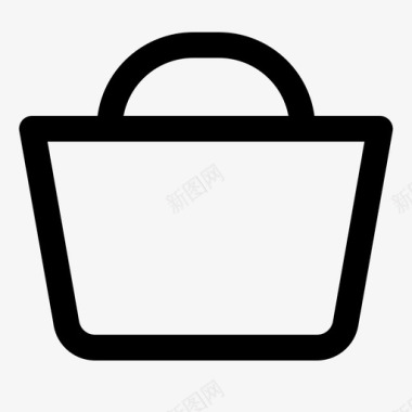 购物购物袋购物篮购物车图标图标