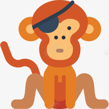 黑猴子猴子海盗生活3平淡图标图标