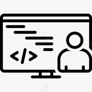 计算机免扣实物图编程编码计算机图标图标