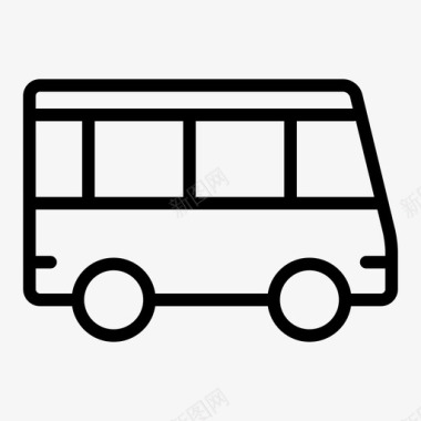 公交公共校车图标图标