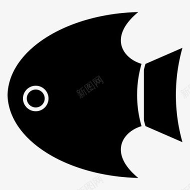 深色径向鱼夏季深色图标图标