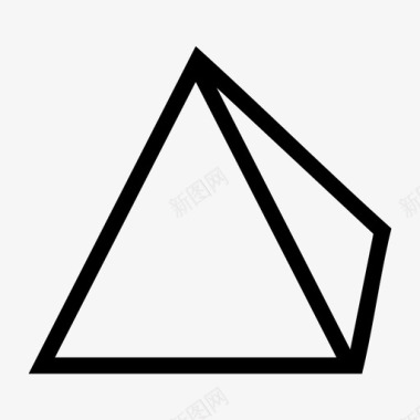 棱柱体几何体棱锥体图标图标