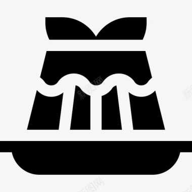 布丁布丁纯素4填充图标图标