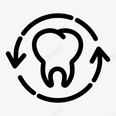 露着牙齿康复牙科牙医图标图标