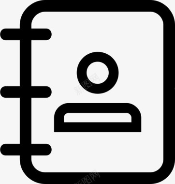 水彩笔记本笔记本商务朋友图标图标