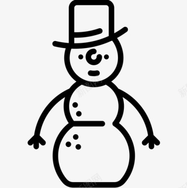 圣诞雪人雪人圣诞201直系图标图标