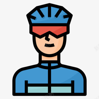 自行车手自行车28线颜色图标图标