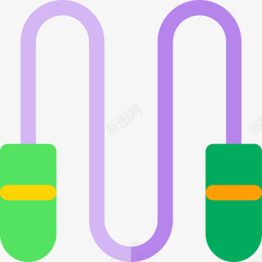 跳绳天鹅跳绳27号健身房平坦图标图标