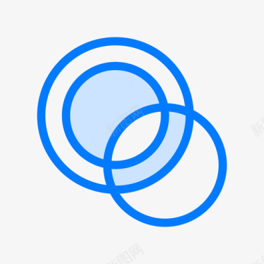 圆圈数学7蓝色图标图标