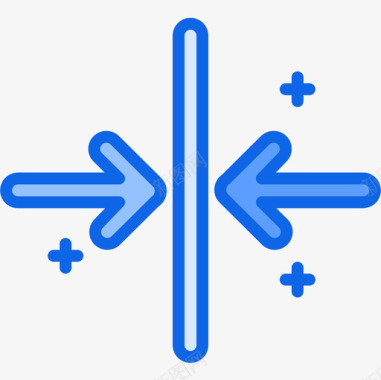 纯净蓝色反射箭头56蓝色图标图标