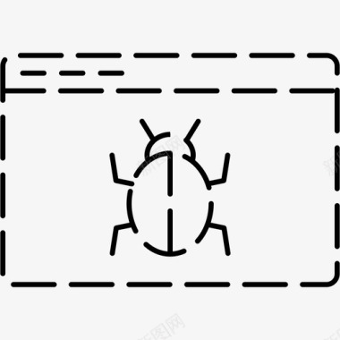 网站布局错误安全错误漏洞图标图标