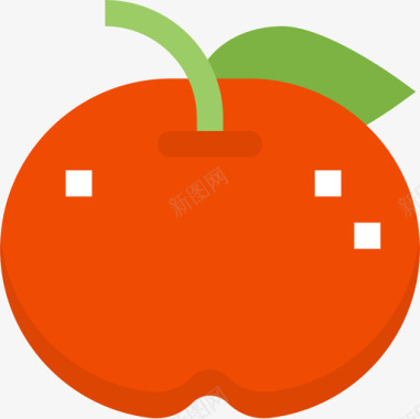 苹果苹果蔬菜和水果2扁平图标图标