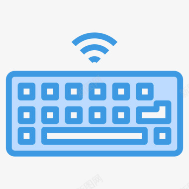键盘小工具15蓝色图标图标
