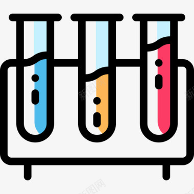 色绿茶试管漏色图标图标