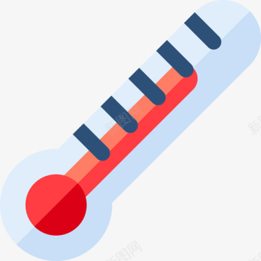 双金属温度计温度计生态163扁平图标图标