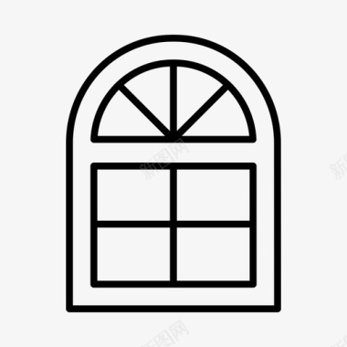 窗户建筑装修图标图标