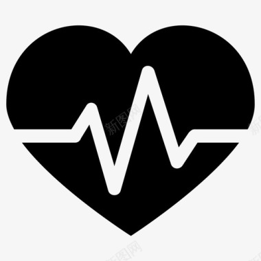 救护车健康救护车心脏健康图标图标