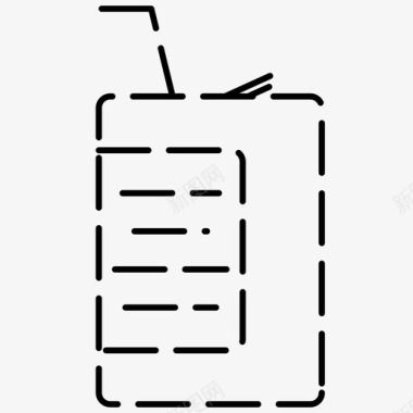 汽水罐饮料饮料虚线图标图标