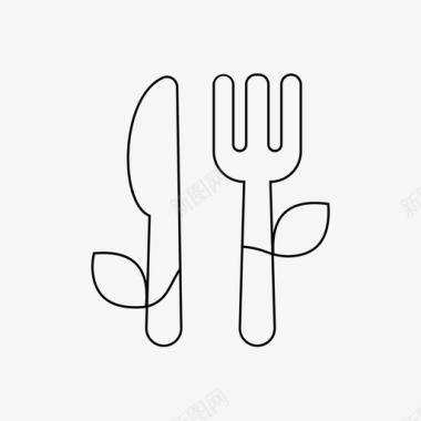 刀叉食物菜单图标图标