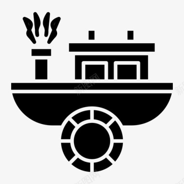 船交货渡船图标图标