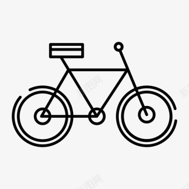 自行车下坡运动图标图标