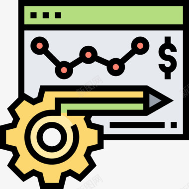 会计账簿分析会计13线性颜色图标图标