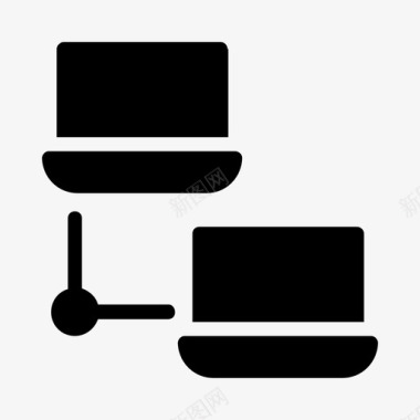 共享笔记本电脑文件连接文件传输图标图标